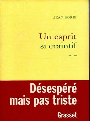cover image of Un esprit si craintif